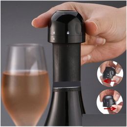 Outils de bar Cuisine Mini bouchon de vin scellé étanche bulle bouchon de champagne rotatif garder les bouchons de bouteille de vins frais livraison directe Hom Dhgxf