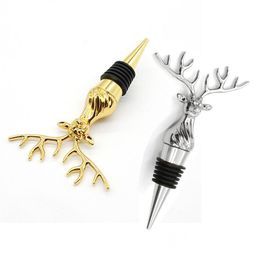 Bar Tools Metal Red Wine Bottle Stoppers Creative Deer Head Beer Champagne Sealing Stopper Christmas Party Decoration Drop D Dhgarden DHNK4
