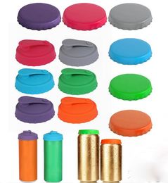 Bar Tools Silicone Coke Can Covers No Odor Leak-proof Flexible Réutilisable Food Grade Leak Proof Protection Soda Silicone Can Lids df227