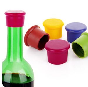 Outils de barre Bouchon de bouteille de vin en silicone Bouchon de bouteilles fraîches Bouchon d'assaisonnement scellé RRB15595