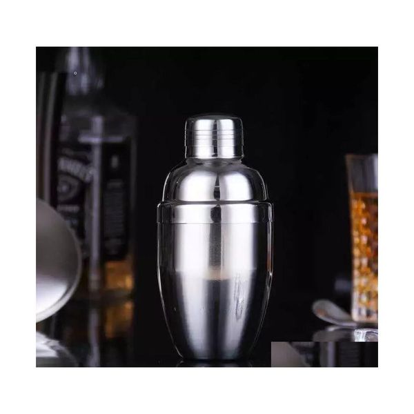 Herramientas de barra Coctelera de acero inoxidable Mezclador de cóctel de vino Martini Beber Herramienta de fiesta de estilo Boston 12Oz 18Oz Entrega de gota Hogar Jardín Ki Dhpwl