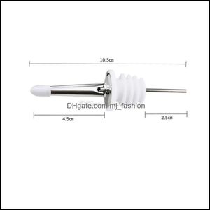 Bar gereedschap roestvrijstalen wijn gieters olielijder giet spuit kurk stopper met stofdop thuisbar gereedschap drop levering tuin keuken dhpsv