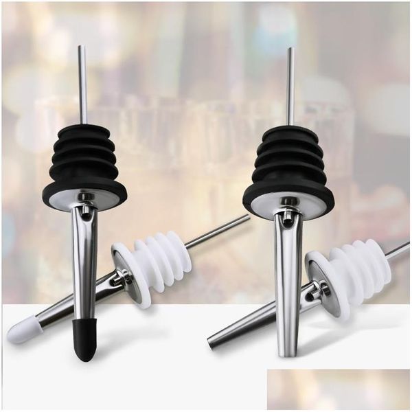 Outils de bar Verseurs de vin en acier inoxydable Bouteille d'huile Bec verseur Bouchon en liège avec capuchon anti-poussière Accueil Outil Drop Delivery Jardin Cuisine Din Dhamp