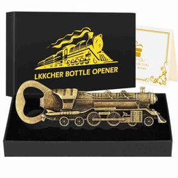 Outils de bar Ouvre-bouteille vintage Bronze Train à vapeur Forme Cadeau De luxe pour hommes Ouvre-bière Outil Bar Accessoires De Fête Abridor De Cerveza 240322