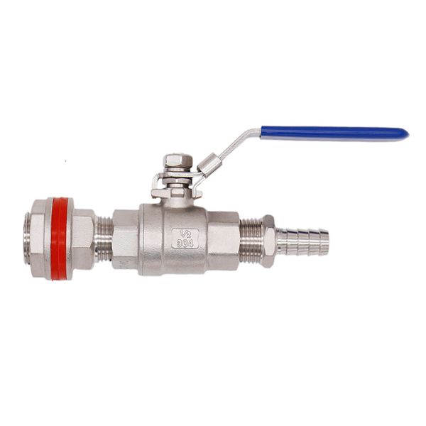 Robinet à bille sans soudure en acier inoxydable 304, outils de Bar, avec tuyau, adapté aux bouilloires de brassage, matériel de brassage à domicile 230920