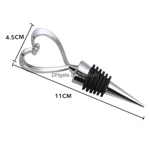 Bargereedschap Wijnflessenstop Hart/Balvormig Rode Drank Champagne Onderhouder Kurk Trouwbedankjes Kerstcadeaus Voor Liefhebbers Drop Deli Dhkfc