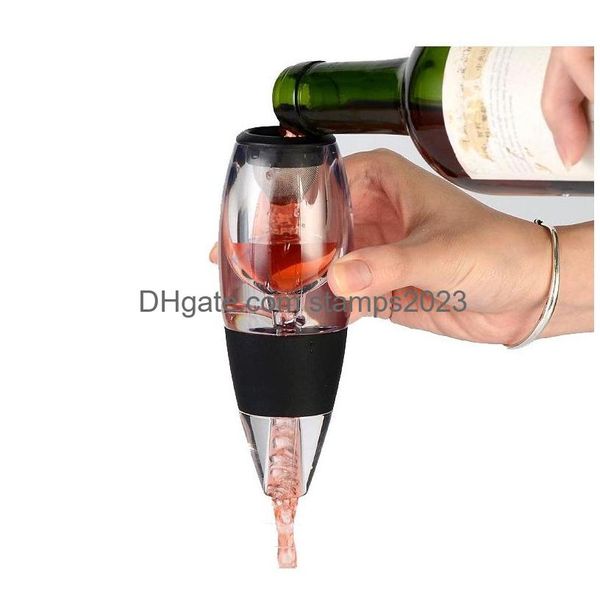 Outils de bar Carafe à vin Carafes magiques Rassemblement de famille Vins à aération rapide Verseur Barware Abs Drop Livraison Maison Jardin Cuisine Dini Dhmb7