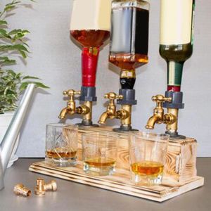 Outils de bar en bois dispenser du dispenseur de whisky cocktail alcool robinet de boisson dispensateur de boissons à vin à vin outils de carnaval barrival 231109