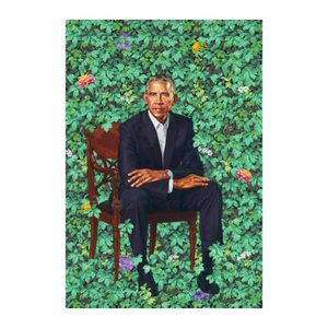 Barack Obama portretten Kehinde Wiley schilderij Poster Print Home Decor ingelijst of ingelijste Popaper Material307H