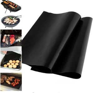 Barbecue Grilling Liner BBQ Grill Mat Portable Antiadhésif Faire Griller Facile BBQ Grill Magic Mats Plaque Tapis De Cuisson Cuisine Outils KKA1849