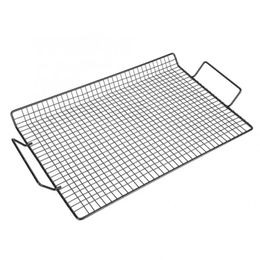 Barbecue Mesh Handle Iron Nit-Stick BBQ Rack Barbecue Mesh Grill Net voor BBQ-feestkamperen BBQ Mesh voor buitenfeest