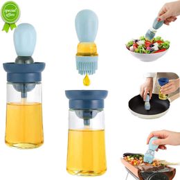 Barbecue Spray Fles Olie 180 Ml Keuken Siliconen Olie Fles 2 In 1 Bbq Druppelaar Meten Olie Dispenser Olie borstel Voor Koken