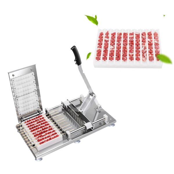 Barbecue Stringer Box Machine Brochettes Kebab Maker Manuel En Acier Inoxydable Easy Maker Bureau Viande Agneau Satay Brochette