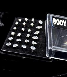 Barbell Bench Press Bog-24pcs/Box Mixed 7 Diseños Bioplast Flexible Labret Anillo de labio de labio de los ojos de los ojos del caballo Tragus Tragus Ear Lage Piercing Q SQCNXU3480286