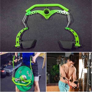 Fitness Lat Pull Down Bar Bande de résistance Attache Poulie Câble Machine Rameur Entraîneur Dos Muscle Blaster Entraînement de force Poignée trempée Curl PullDown Multi-Grip