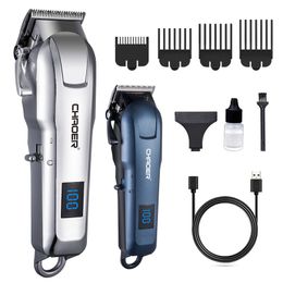 Barber Clippers Hair Coup Machine Electric Trimmer Rechargeable Professional Hairless Hair Clipper for Men