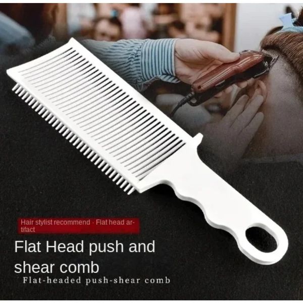 Barber Fade peigt Implement de coiffure pour les coiffures mélangées Brosse résistante à la chaleur pour les coupes de cheveux effilées pour hommes