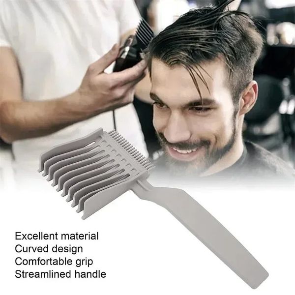 Barber fondu peigne coupe hair positionnement peigne Clipper mélange plateau plat peigne peigne de cheveux de peigne de cheveux pour hommes outils de coiffure