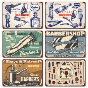 Kapper Shop Vintage Poster Shave Haircut Metal Tin Signs Bar Pub Home Decor Wall Plates Decors Art Painting 20x30cm Decoratie