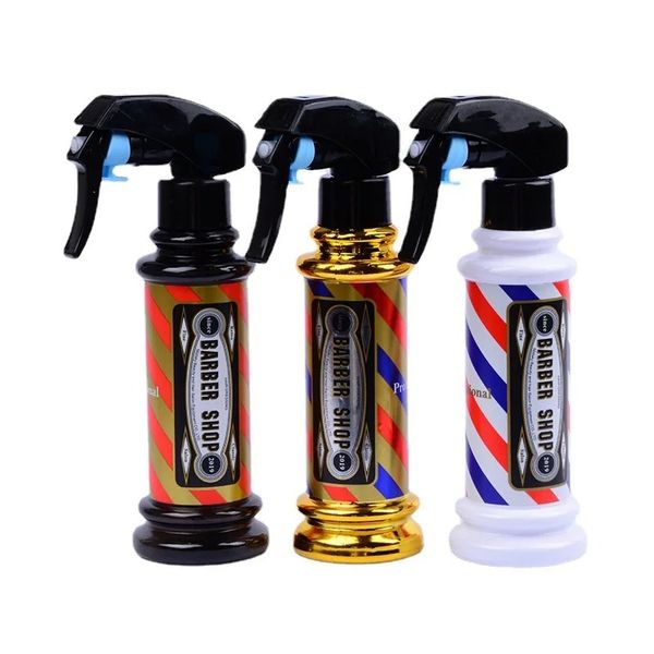 Barbertop 200 ml de botella de spray salón barbero agua a alta presión puede peluquería retro fina neblina desinfección de alcohol rociador