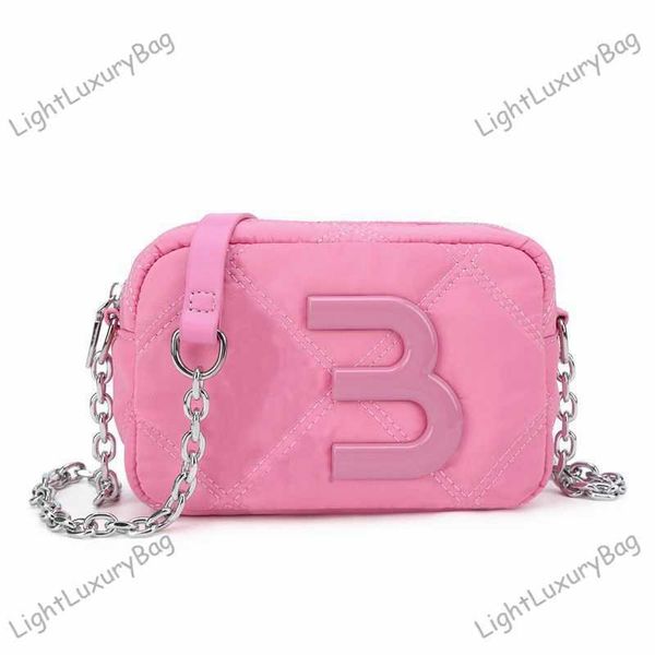 Barbie Pink Bag Designer Spain Chain Camera Bag Fashion CrossBody Bag Bim Mini Square Bag Mujeres Lola Nylon Luxury Shoulder Tote Classic Mobile Phone Bag 230805