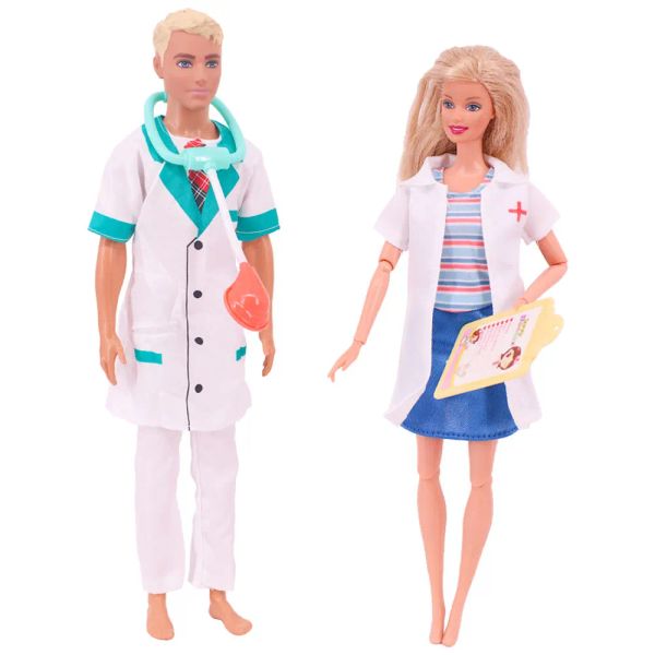 Vêtements Barbies Doctor / Nurse Vêtements Appareils médicaux en plastique pour accessoires de vêtements de poupée Barbies de 11,8 pouces, simule les accessoires