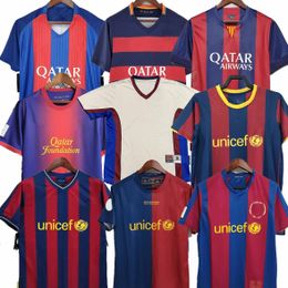 Barcelona retro voetbal jerseys vintage shirt 2005 2006 2007 2008 2009 2010 2011 2012 2013 Puyol Ronaldinho Xavi A.Instiesta 98 ​​99 03 04 05 06 07 08 08 09 10 11 12 13 14 15 16 17 Home