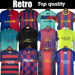BarcelonaS Retro 10-11 voetbalshirts barca 14 15 XAVI SUARUZ Iniesta finale klassieke maillot de foot RIVALDO 1899 1999 voetbalshirts RONALDINHO PUYOL GUARDIOLA