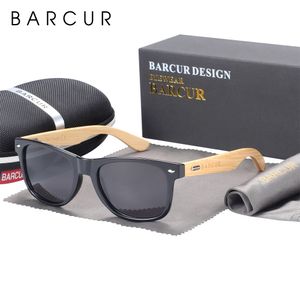 BARCUR Bois de Bambou Polarisé pour Hommes et Femmes Marque Log 230725