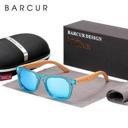 Barcur Polarized Kids Sunglasses Boy Girl Fashion Wood Sun Glasses UV400 Eyewear Oculos Gafas de Sol 240417
