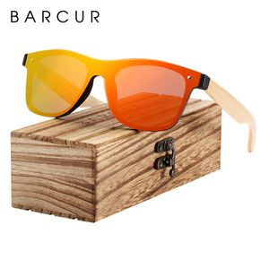 BARCUR lunettes de soleil hommes bambou lunettes de soleil bois Temples Vintage lunettes pour femmes accessoires 220513