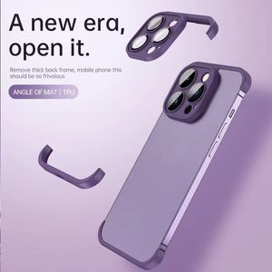 Bare-metal hoekkussen TPU-hoesjes voor iPhone 14 13 12 pro max schokbestendige achterkant telefoonhoes