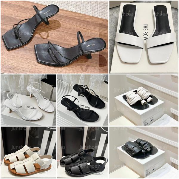 Sandales en cuir Bare Rai Femmes Constance Sandal mode Femmes Ginza pantoufles de luxe Claudette Hook sandales Fond plat Talons hauts Banquet décontracté Taille de chaussure 35-40