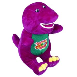 Barney -vriend Little Dinosaur Plush Dolls speelgoedcadeau voor kinderen30cm zingen paars