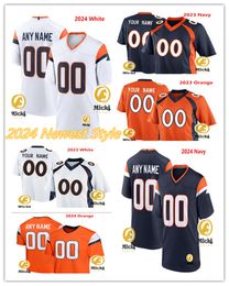 Baron Browning Jonas Griffith 2024 Jersey 92 Jonathan Harris 42 Nick Bonitto 6 P.J. Locke III 82 Adam Trautman Coutume Cousued Football Jerseys