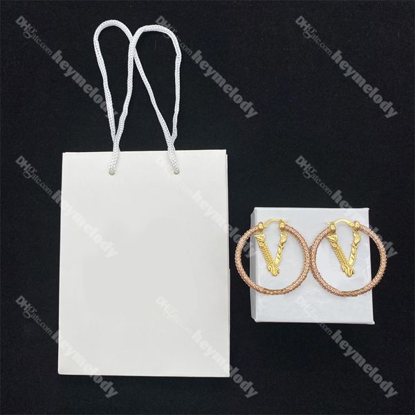 Boucles d'oreilles baroques en diamant rose, pendentif avec lettre en or, avec boîte, cadeaux, bijoux, vente en gros