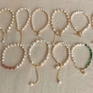 Perle naturelle baroque pour femmes, niche française, bracelet de sensation haut de gamme, tempérament élégant, bracelet meilleur ami