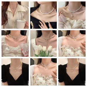 Collier de perles baroques pour femmes de la chaîne de pulls à pas de chaîne de chaînes haut de gamme haut de gamme