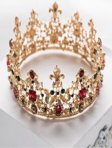Baroque Wedding Bridal Queen Crowns Luxury Sparkle Pageant Rimestones Bijoux Tiaras Accessoires Femmes Fémir Band Fash2977800