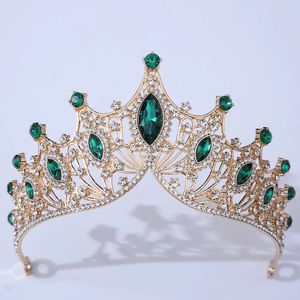 Bandeau de mariage baroque couronnes de mariée en cristal et diadèmes accessoires de bijoux de cheveux femmes strass chapeaux reine diadème 240301