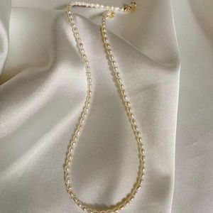 Collier de perles de riz d'eau douce naturelle AAAA, 38cm/45cm, pendentif en argent Sterling 925, bijoux pour femmes, NZF 240301