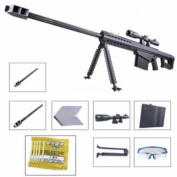 Barrett – pistolet jouet pour adultes, fusil de Sniper, boule de Gel, pistolet électrique automatique, lanceur de tir pour jeux CS, combat, cadeaux d'anniversaire pour enfants