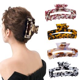 BRETTE HAAR STICK Grote haarklauw Acetaat Materiaal Mix kleur langere clip voor vrouwen meisje dik haar nieuwste ontwerp Koreaanse stijl haaraccessoires