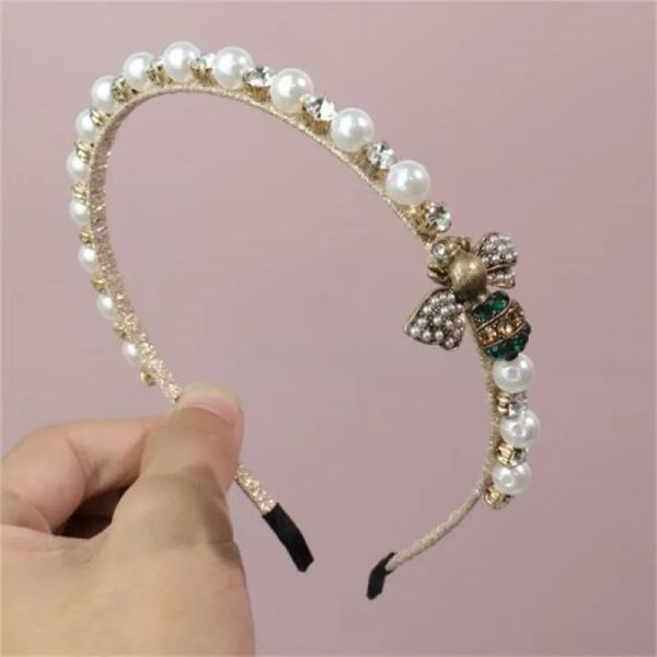 Barrettes Bling Crystal Niños Diabarra Accesorios para el cabello de la abeja para mujeres Cabezal de arco de arco de arco al por mayor de diseñadores hechos a mano de lujo