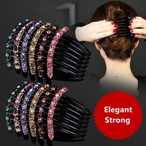 Barrettes cristal strass fleur peignes à cheveux pince épingles à cheveux coiffure femmes filles mariage cheveux accessoires bâtons chapeaux