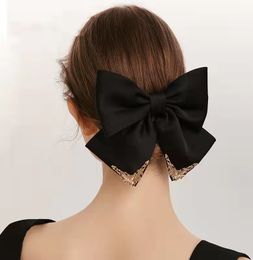 BARRETTES PALACE Style High Luxury Bow Hairpin Design Sent of Elegance Top Head Hair Spring Clip Hair Accessories