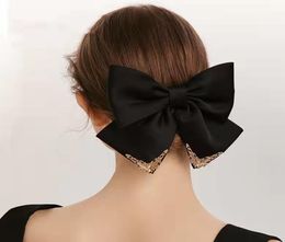 Barrettes Palace Style High Luxury Bow Hairpin Design Sense of Elegance Top Head Hair Spring Clip Haaraccessoires4464992