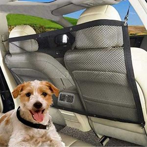 Barrières Pet Mesh Dog auto Divider Veiligheid Outdoor Travel Isolatie Net achterstoelbarrièrebewaker Blijf rijden Veilige producten R230815