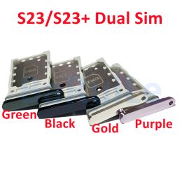 Baruile 5 stcs Single Dual Sim Tray Holder voor Samsung Galaxy S21 S22 S23 Plus S21 Ultra S21U Slot Holder Adapter Socket Parts