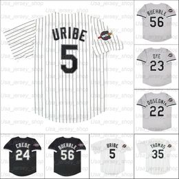 Retro Baseball 2005 thuisshirt 5 Juan Uribe 14 Paul Konerko 24 Joe Crede 35 Frank Thomas 56 Buehrle